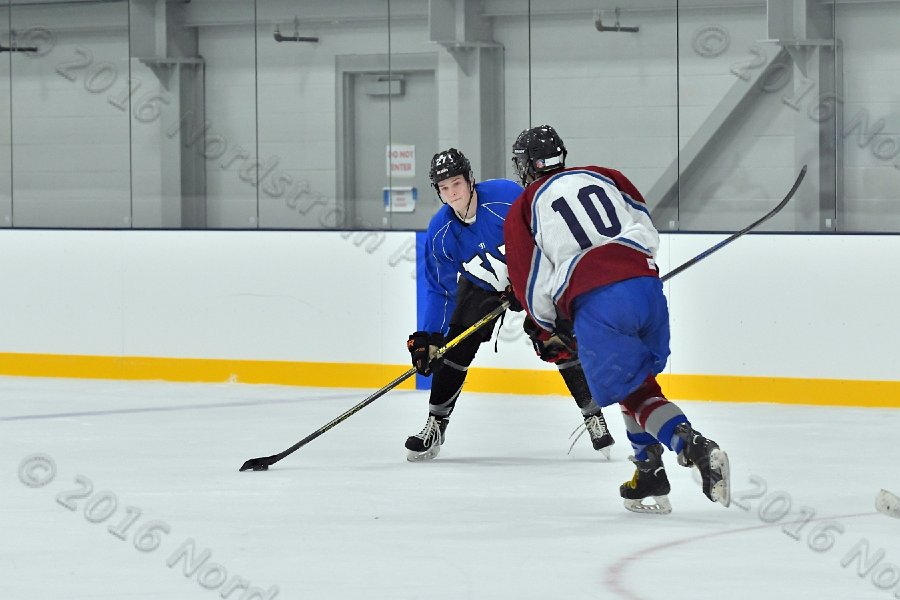 Wheaton College Men\'s Ice Hockey vs Middlesex Community College. - Photo By: KEITH NORDSTROM